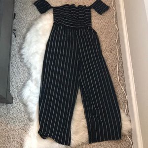 Black and white jumpsuit